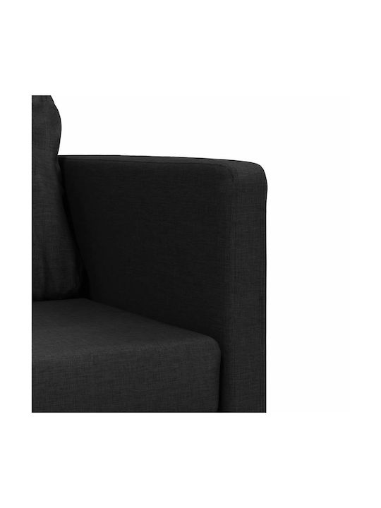Doppelsitzer Sofa Bett Schwarz 112x60x55cm