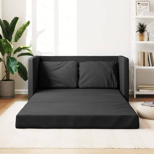Canapea Cu Două Locuri Pat Negru 112x60x55cm