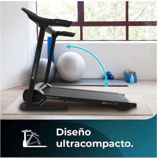 Cecotec Drumfit Wayhome Ηλεκτρικός Αναδιπλούμενος Διάδρομος Γυμναστικής