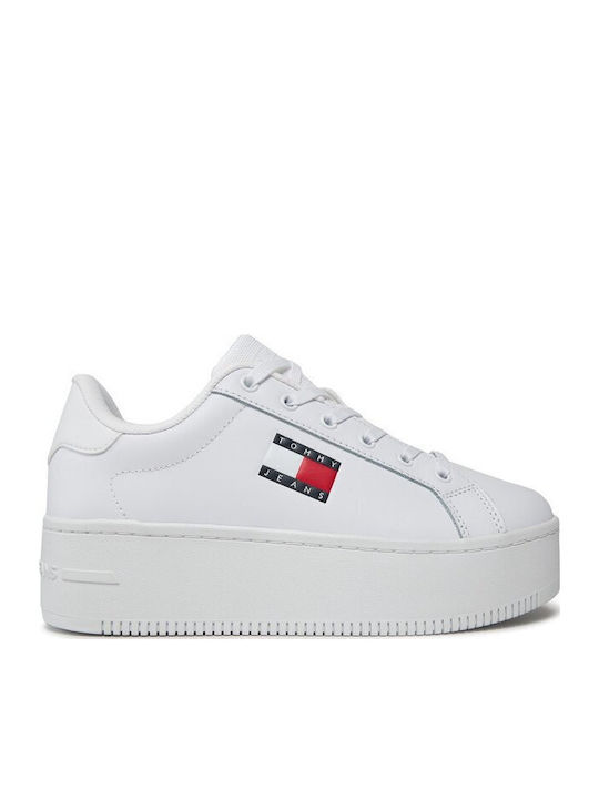 Γυναικεία Flatforms Sneakers Λευκό