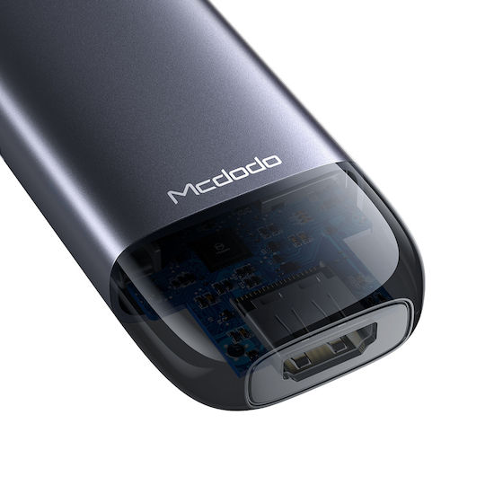 Mcdodo USB-C Докинг станция с HDMI 4K PD Сив (HU-7740)