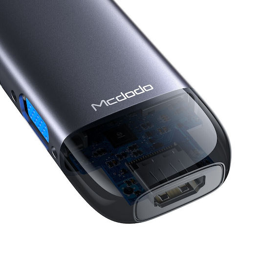 Mcdodo USB-C Docking Station with HDMI 4K PD Ethernet Gray (HU-7420)
