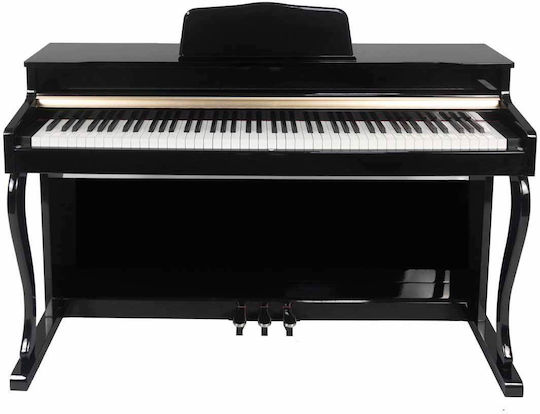 Parker Acustic În poziție verticală Pian JDP-140P cu 88 Ponderat Clape Negru