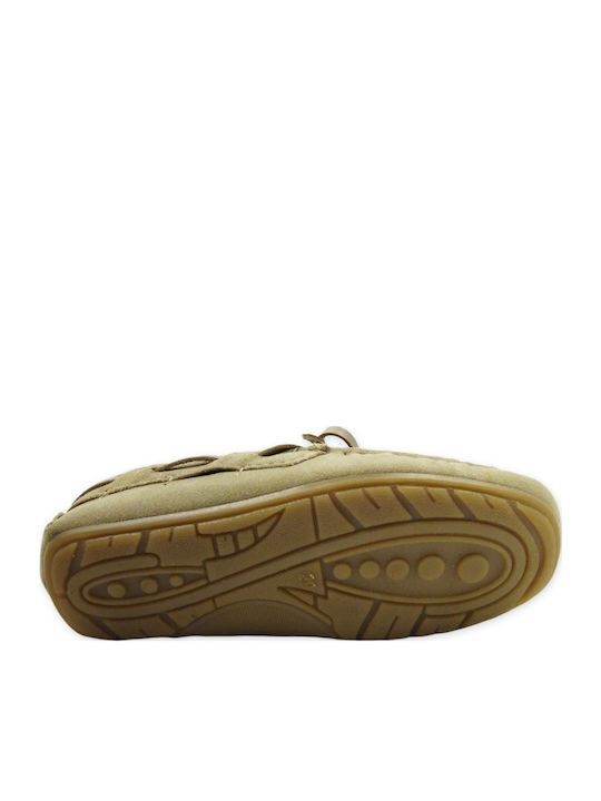 Kinder-Mokassins Beige