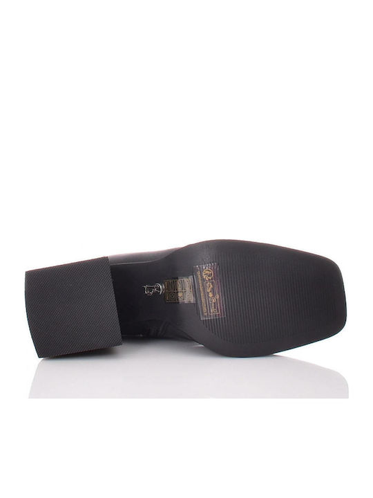 Duchess Leder Stiefeletten Damen Schwarz