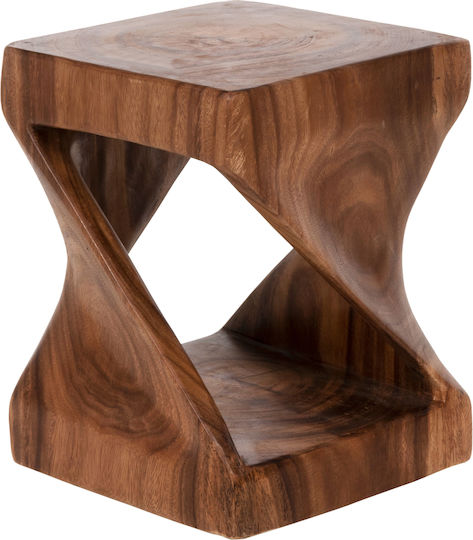 Hocker Für das Wohnzimmer Hölzernes Gebo Walnut 35x35x46.5cm