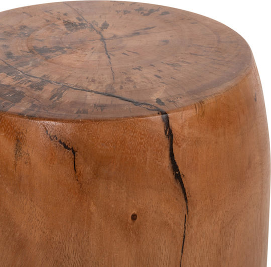 Hocker Für das Wohnzimmer Hölzernes Bozzo Natural 34x34x46cm