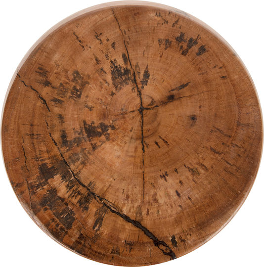 Hocker Für das Wohnzimmer Hölzernes Bozzo Natural 34x34x46cm