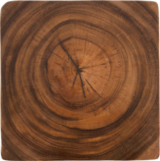 Hocker Für das Wohnzimmer Hölzernes Gebo Walnut 35x35x46.5cm