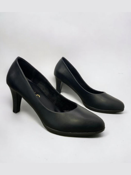 Basic Black Medium Heels Μαύρο Χαμηλές