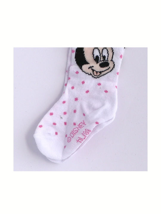 Disney Σετ Παιδικά Καλσόν Λευκό Minnie Mouse