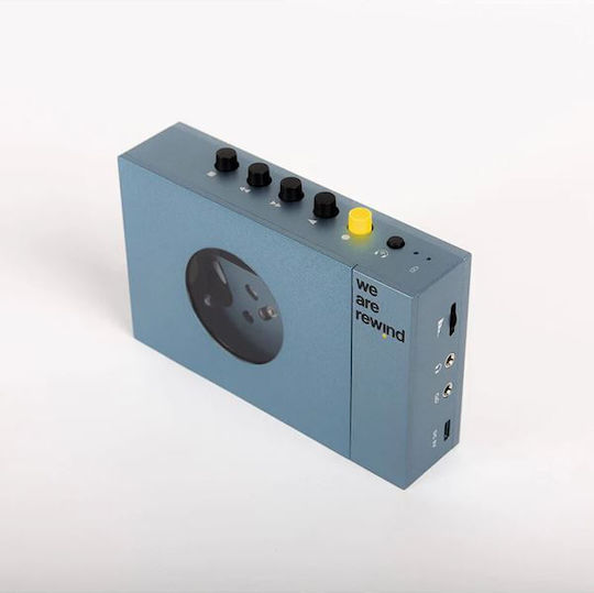 We Are Rewind Sistem Audio Portabil Cu Bluetooth Casetă Player Argintiu