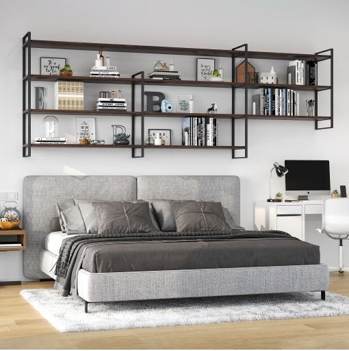 Emuca made of Metal in Black Color 35.2x179cm