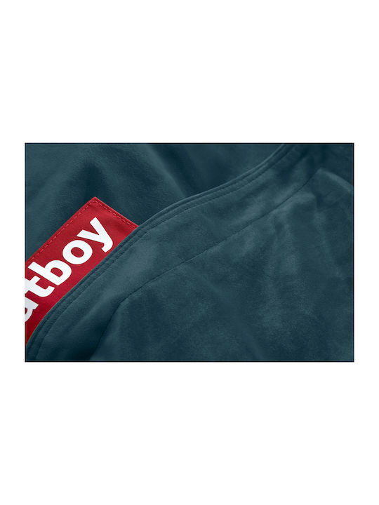 Πουφ Μαξιλάρα Αδιάβροχη Original Slim Velvet Recycled Petrol 120xx155cm