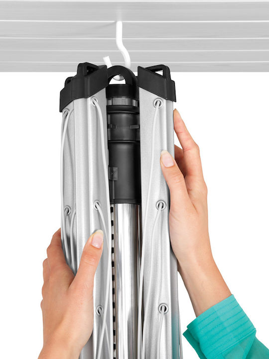 Brabantia Πτυσσόμενη Απλώστρα Δαπέδου από Αλουμίνιο με Μήκος Απλώματος 3.12m