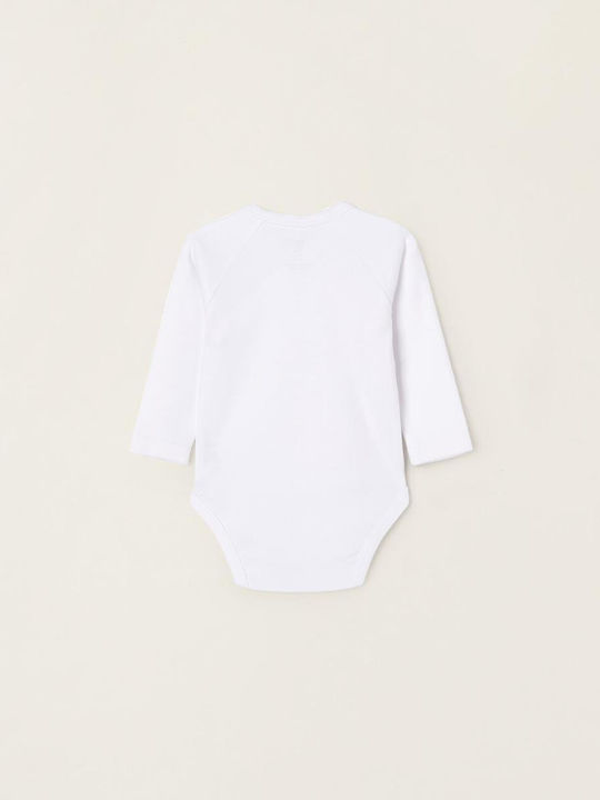 Zippy Baby Bodysuit Set Long-Sleeved White