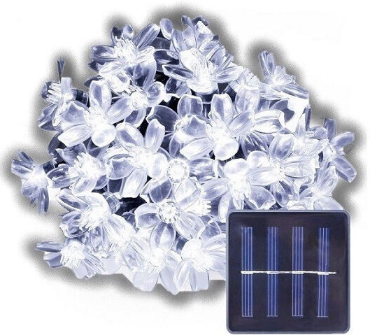 Solar Light Flower Cold White with Photocell IP67
