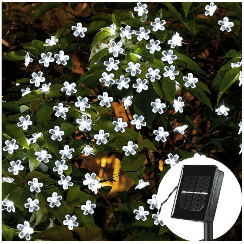 Solar Light Flower Cold White with Photocell IP67