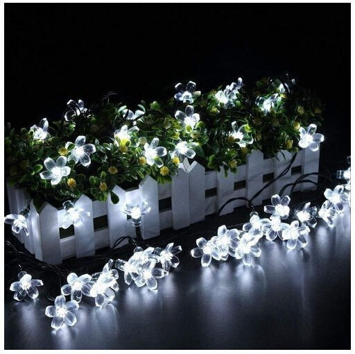 Solar Light Flower Cold White with Photocell IP67
