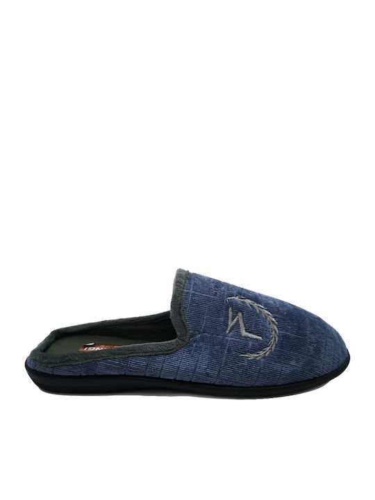 Χειμερινές Ανδρικές Παντόφλες Μπλε