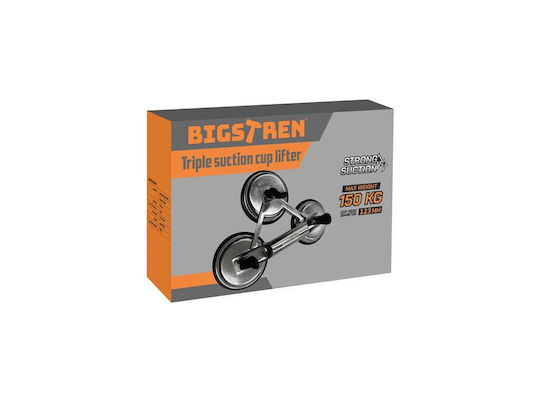 Bigstren Aluminum Triple Work Suction Cup 120mm with Max Lifting Weight 150kg