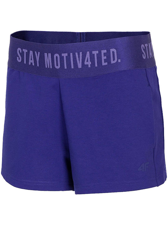 4F H4l21 Skdd013 36s Women's Shorts Blue