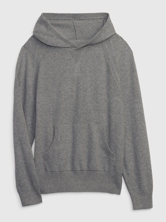 GAP Kids Sweatshirt with Hood and Pocket Gray