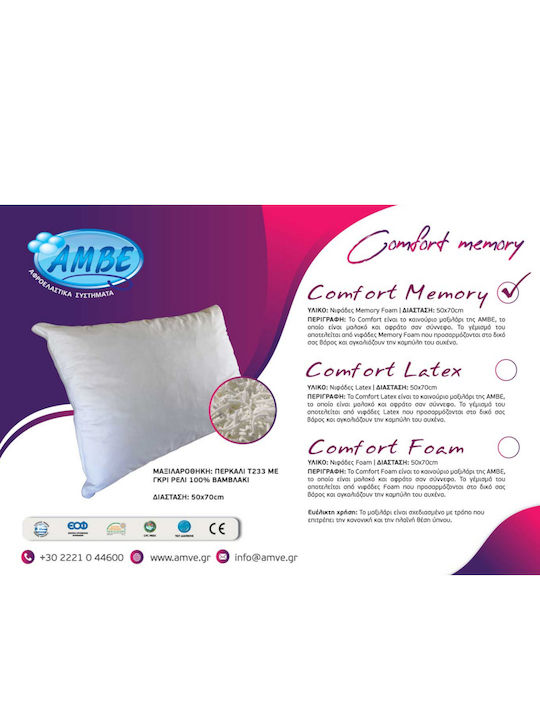 Amve Amve Kopfkissen Memory-Schaum 50x70cm