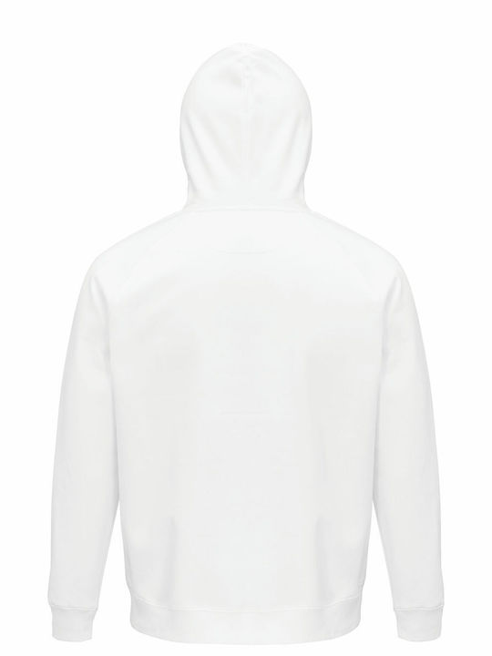 Hoodie Unisex Organic " Μαίρη Κρήστμας Ενεχάπη Νιούγιαρ " White