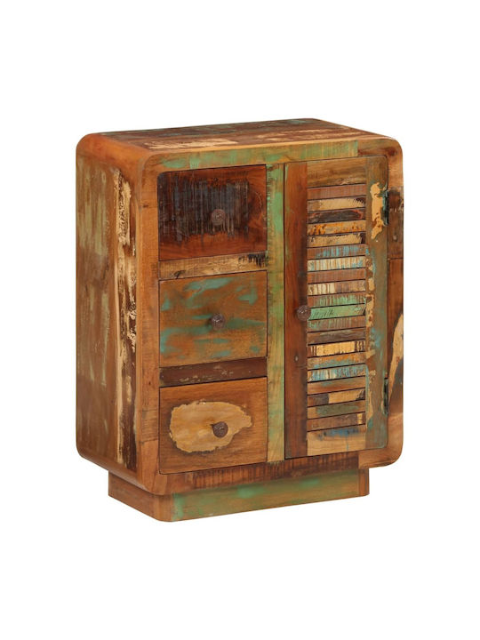 Wooden Storage Cabinet with 3 Drawers L55xW30xH70cm