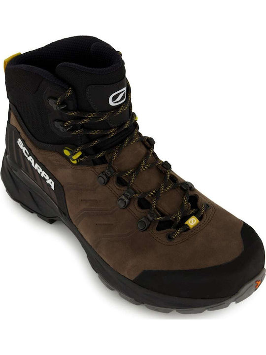 Scarpa Ανδρικά Ορειβατικά Μποτάκια Αδιάβροχα με Μεμβράνη Gore-Tex Κίτρινα
