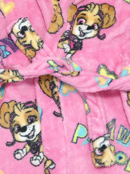 Nickelodeon Kids' Robe Winter Fleece Pink Paw 52