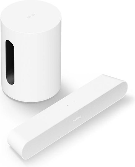 Sonos Σετ Ηχείων Home Cinema 5.1 Entertainment Set White Ray & Sub Mini