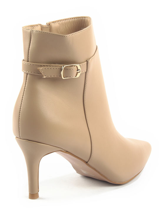 Synthetic Leather Medium Heel Women's Boots Gold