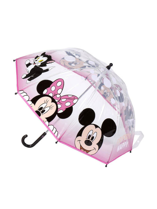 Cerda Minnie Mouse Curved Handle Pink 45cm Cerda Minnie Mouse Curved Handle Pink 45cm