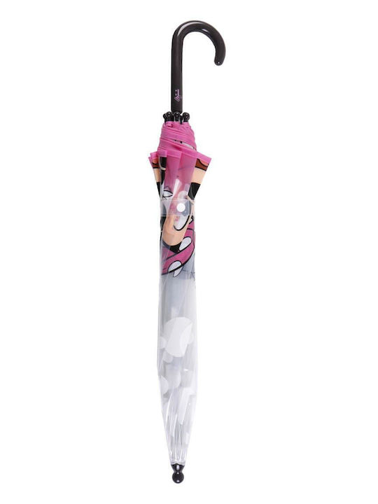 Cerda Kids Umbrella Curved Handle Minnie Mouse Pink With Diameter 45cm