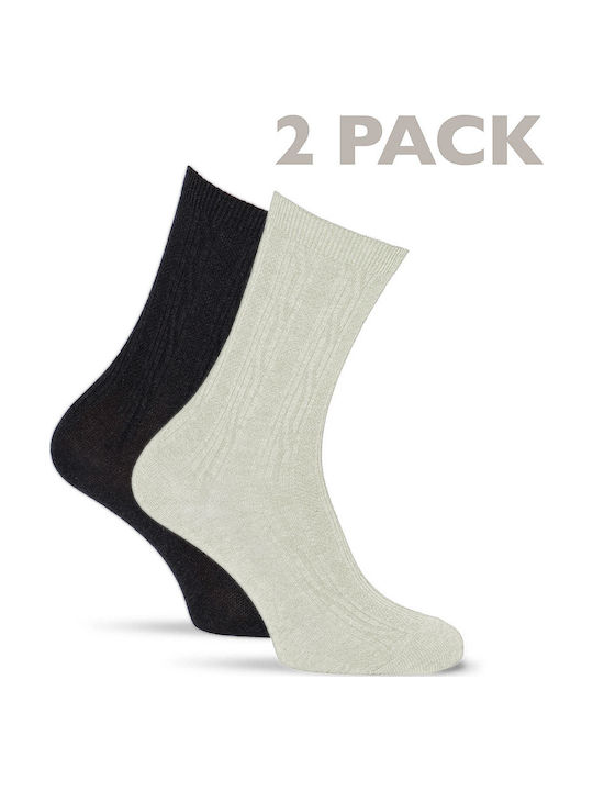 Tamaris Γυναικείες Κάλτσες Μαύρο Λευκό 2Pack Tamaris Γυναικείες Κάλτσες Μαύρο Λευκό 2Pack