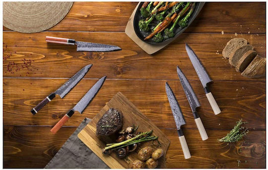 Tojiro Aogami Rough Messer Chefkoch aus Damaststahl 21cm