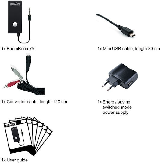 Marmitek BoomBoom 75 Bluetooth 2.0 Receiver με θύρα εξόδου USB