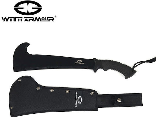 WithArmour Machete Black with Blade made of Stainless Steel in Sheath