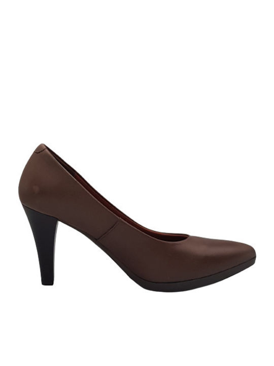 Desiree Shoes Leder Pumps Tabac Braun