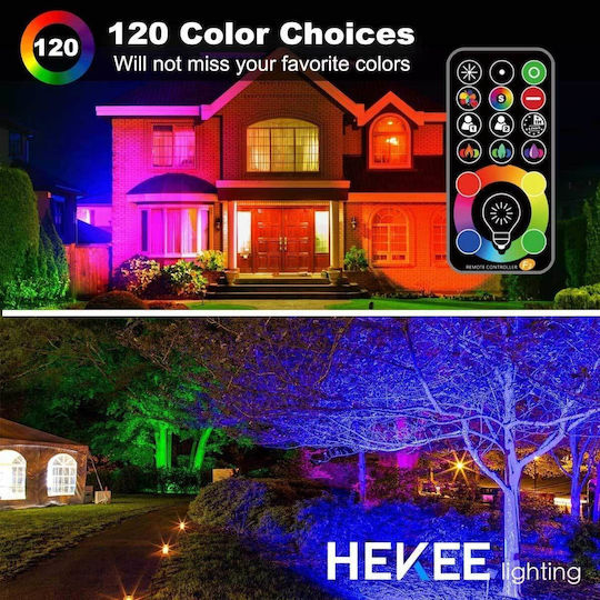 Spot Light Στεγανός Προβολέας LED 40W Θερμό Λευκό 2700K με Τηλεχειριστήριο IP66