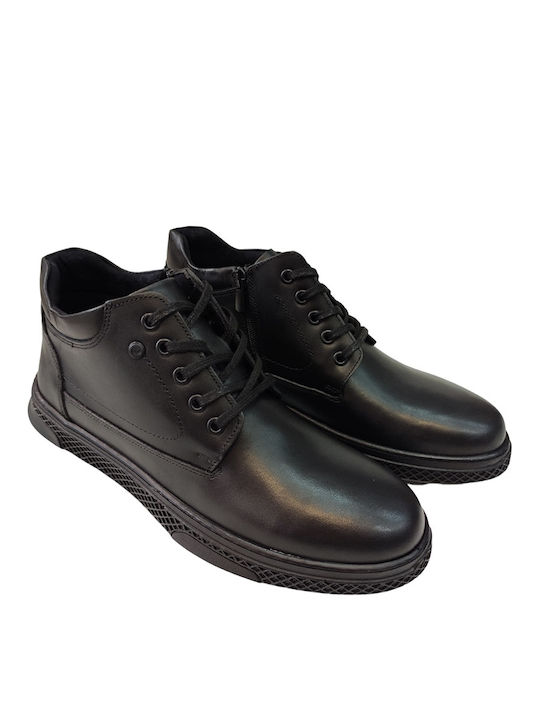 Piele Negru Ghete barbati