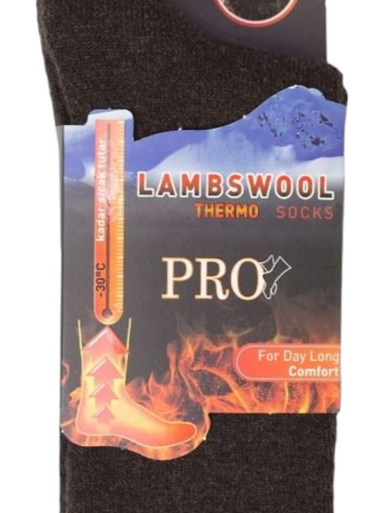 Pro Socks Ανδρικές Ισοθερμικές Κάλτσες Καφέ