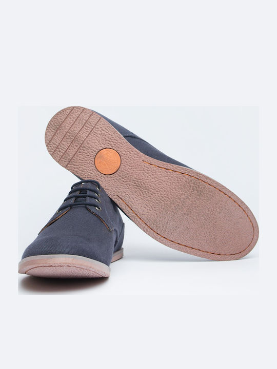 Leder Herren Freizeitschuhe Blau