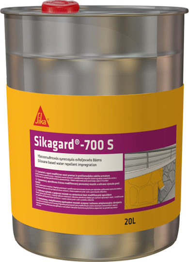 Sika Sikagard-700 S Βελτιωτικό Κονιαμάτων Υδατοαπωθητικός Εμποτισμός Σιλοξανικής Βάσης 5lt 151824