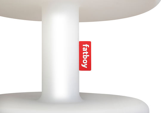 Fatboy Plastic Lampă de masă cu Abajur Alb și Bază