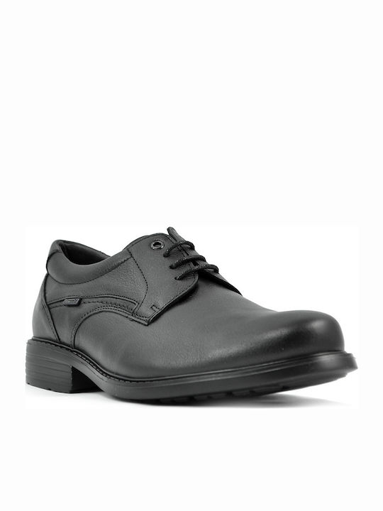 Baerchi Men's Anatomic Leather Casual Shoes Black