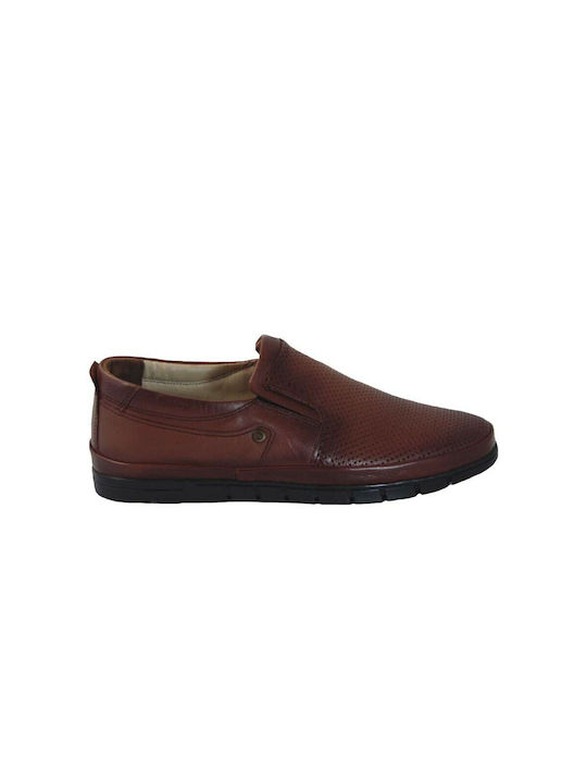 TsimpolisShoes Men's Leather Casual Shoes Tabac Brown