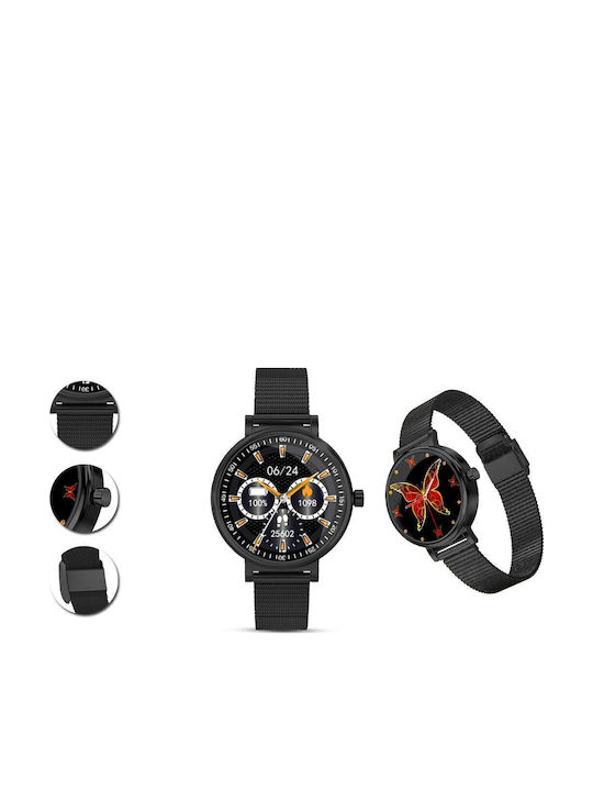 AGBarr Uhr Batterie mit Metallarmband